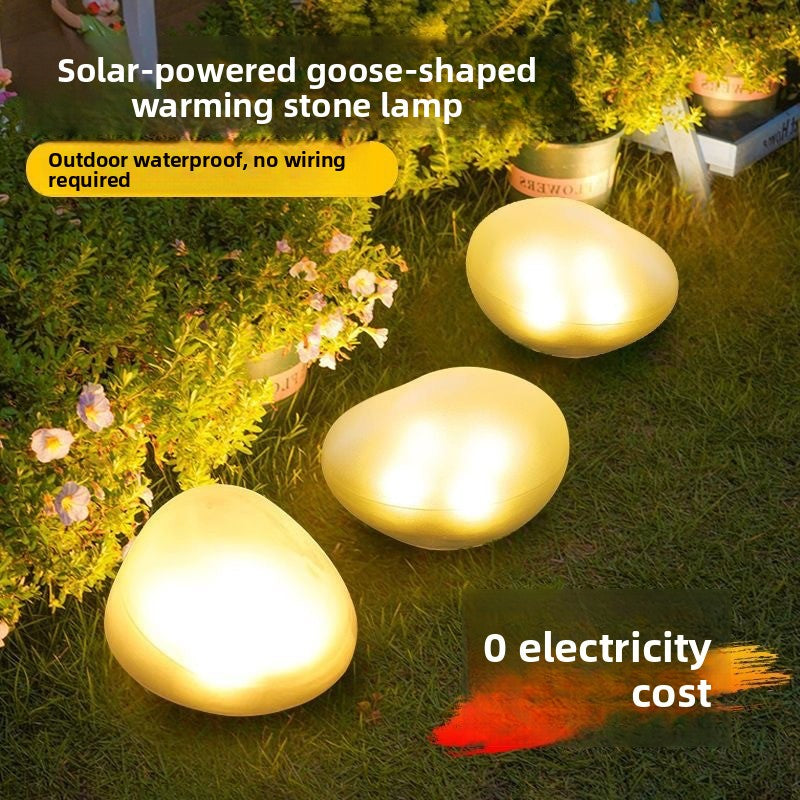 Solar Pebble Stone Pathway Lights
