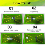 Golf Swing Training Mat with Trajectory Detection