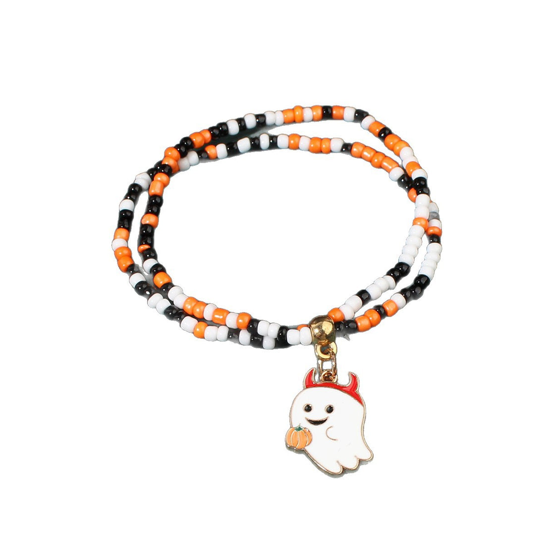 Halloween pumpkin bat ghost mithing bracelet