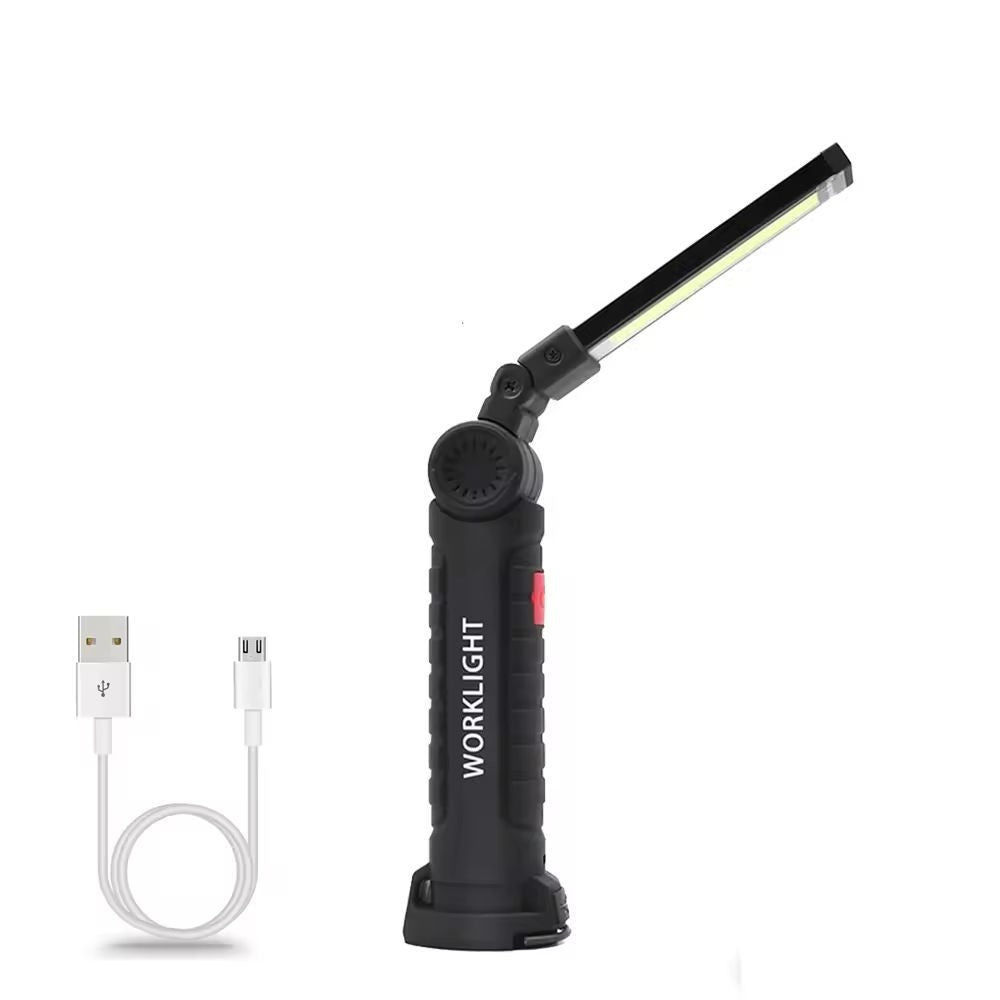 Magnetic foldable rechargeable work lamp
