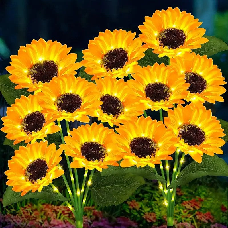 Solar Powered Flower LED Garden Light