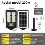 Solar Powered LED Street Light with Motion Sensor