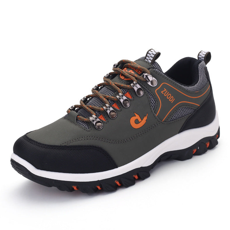 Casual hiking shoes, flat heel
