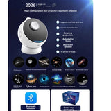 Starry Sky Projector Night Light with Bluetooth Speaker