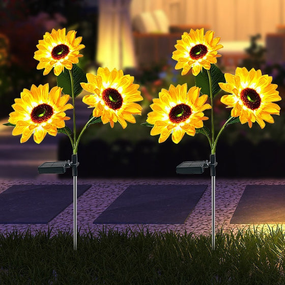 Solar Powered LED Flower Lawn Lamp Outdoor & Pond Lighting product image 3