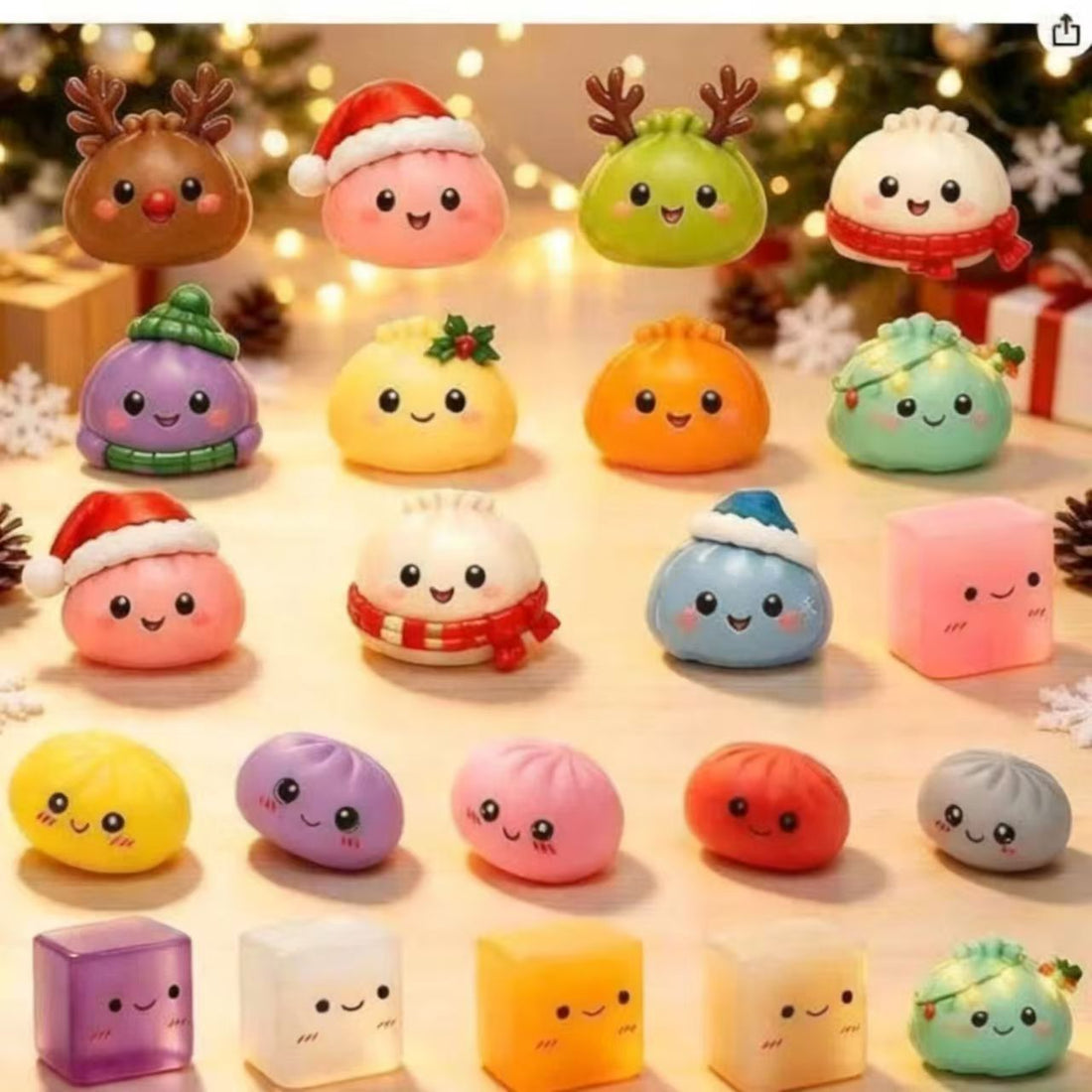 Christmas surprise bun countdown calendar blind box