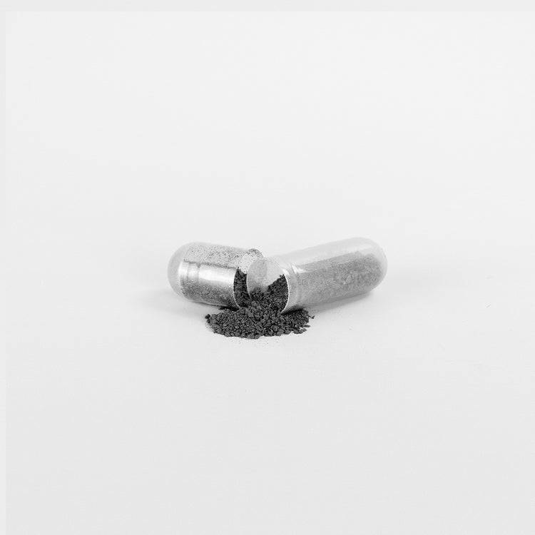 Gut wellness capsules label side view