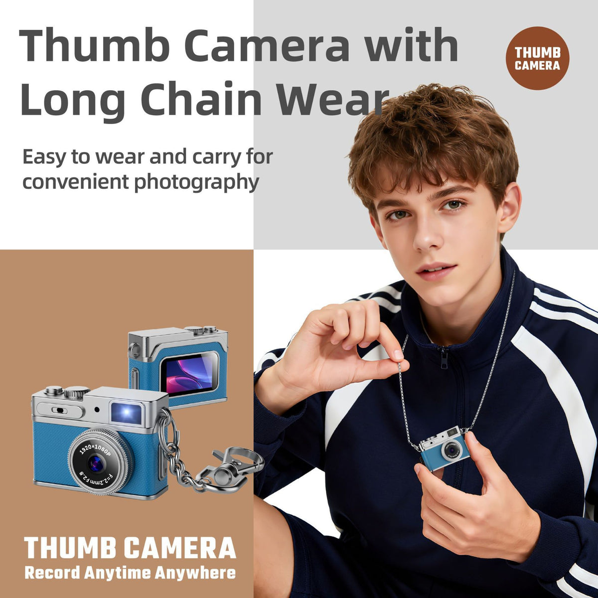 Mini Thumb Camera with Video Recording