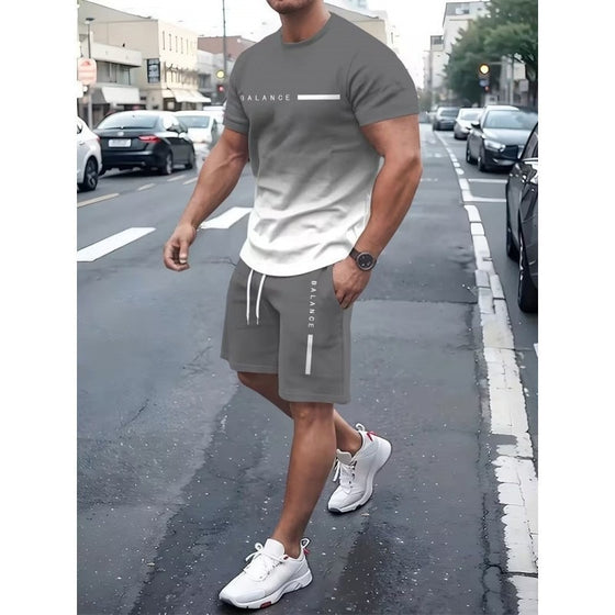 Men's gradient shorts set, photo 3