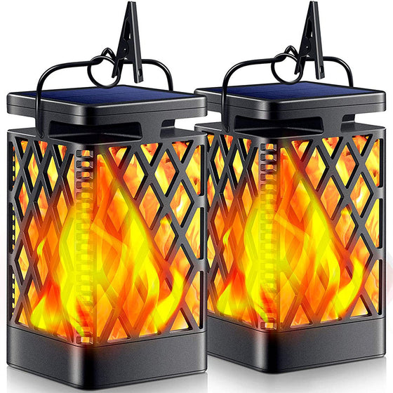 Solar Powered Outdoor Flame Effect LED Lantern Decor product image 4