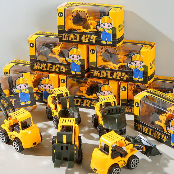 Miniature toy of a reversing engineering vehicle product image 1