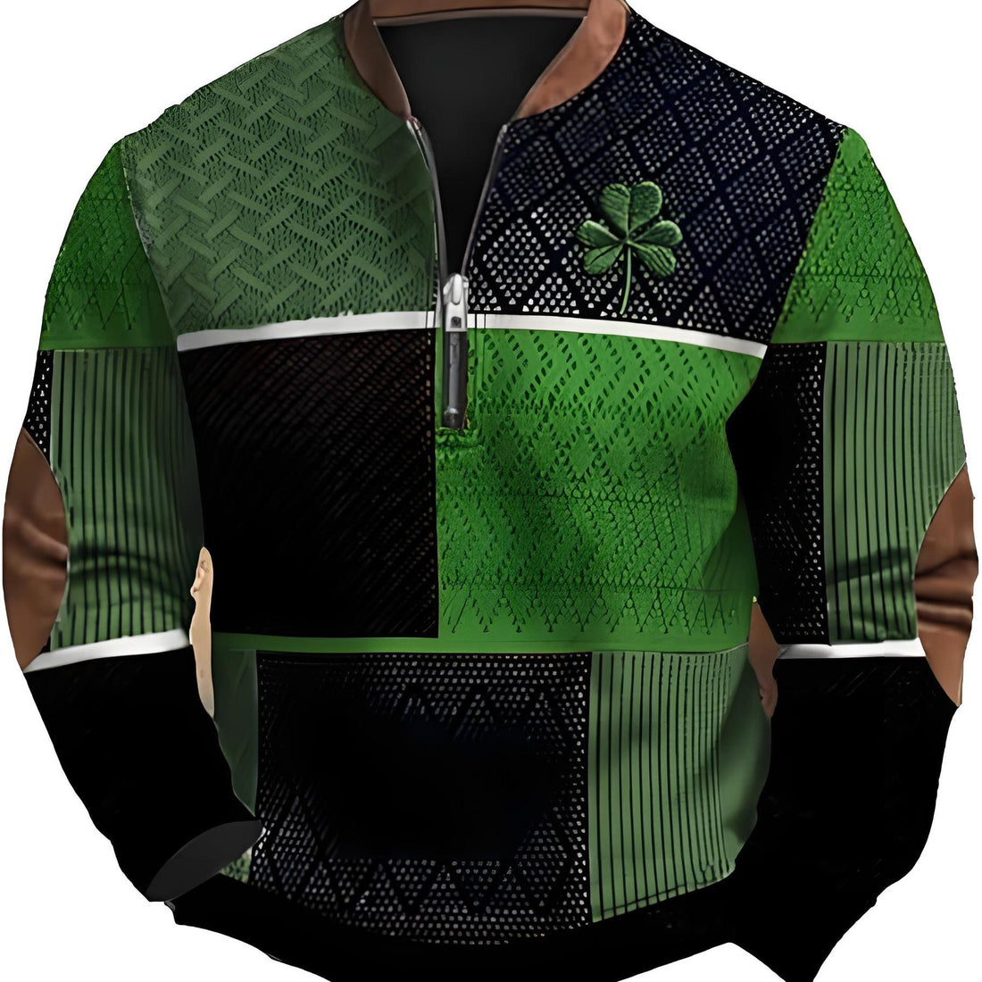 Fashion half-zip men's sport shirt