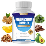 Magnesium complex capsules bottle with malate and glycinate
