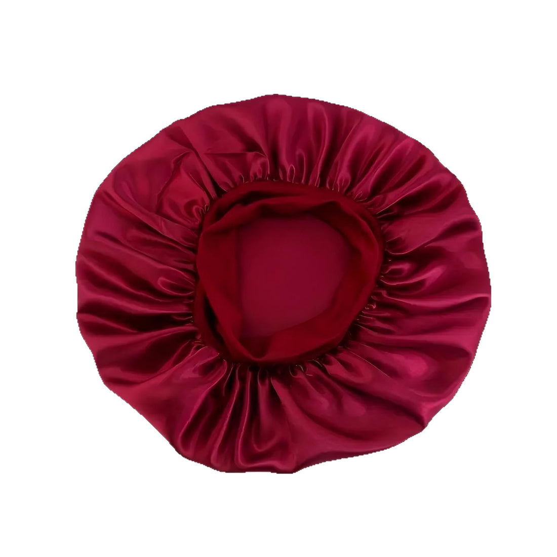 Lace-lined wide-brimmed elasticated hat
