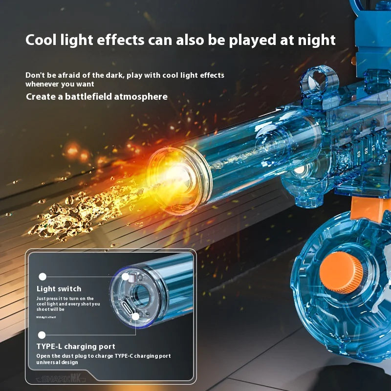 Electric Water Gun — Automatic UMP45 Water Blaster with LED - Image 1