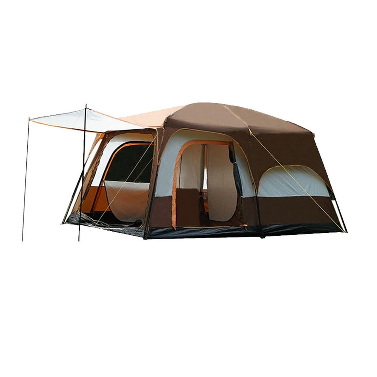 Foldable Waterproof Camping Tent with Two Bedrooms