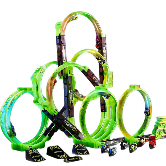 Inertia Powered Motorcycle Track Toy product image 1