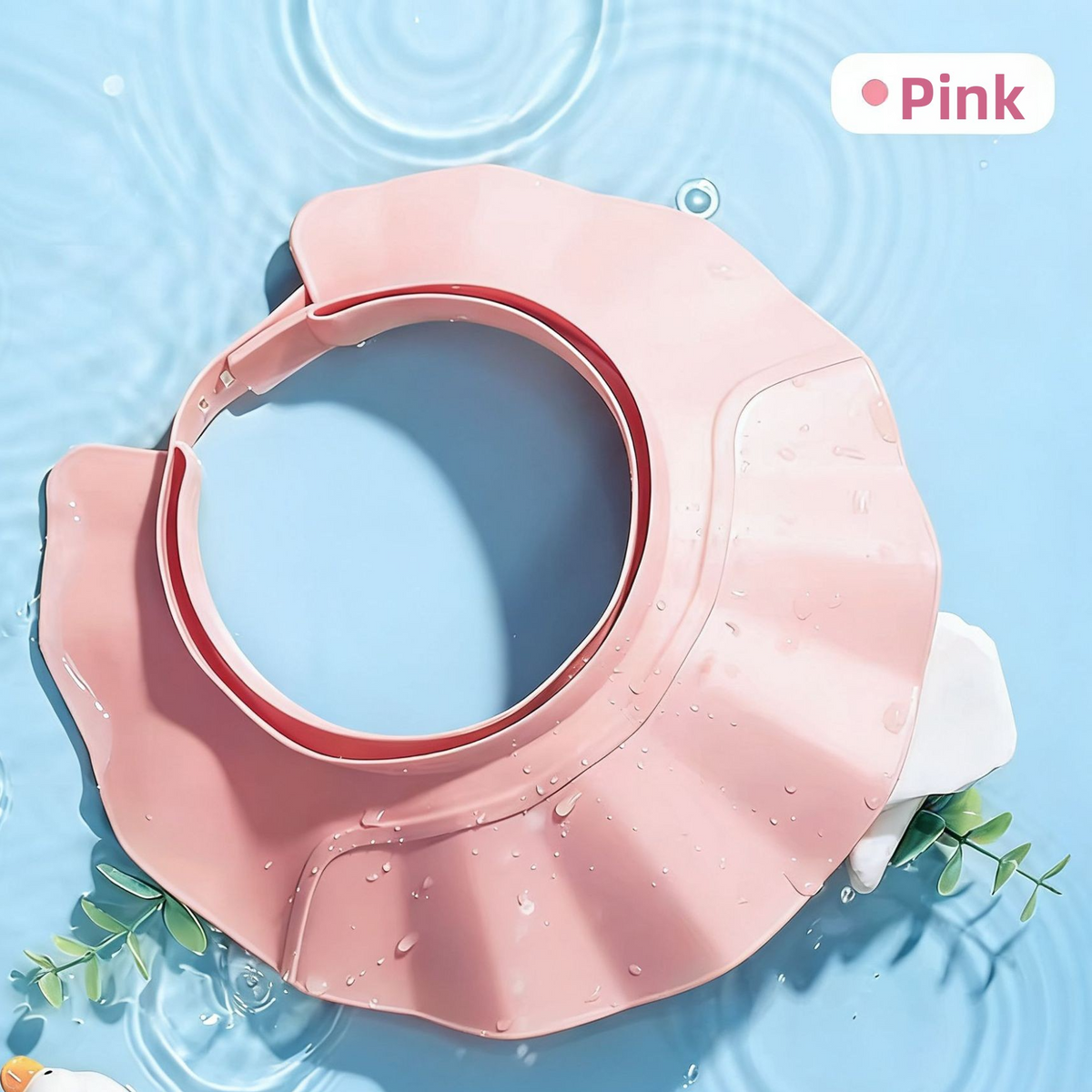 Baby Bathing  Eye and Ear Protection, Anti-Water Entry Shower Cap