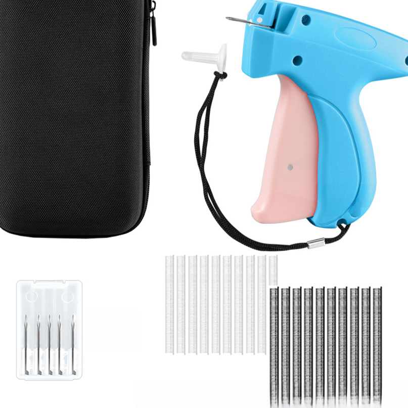 Manual needle-threading label sewing machine