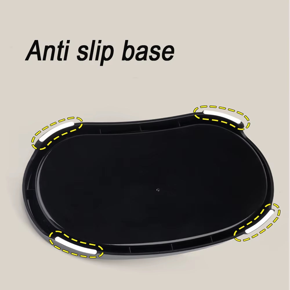 Anti-Tipping Elevated Stainless Steel Dog Bowl with Large Capacity Non-Slip Bottom Double Bowls Pet Feeding Supplies