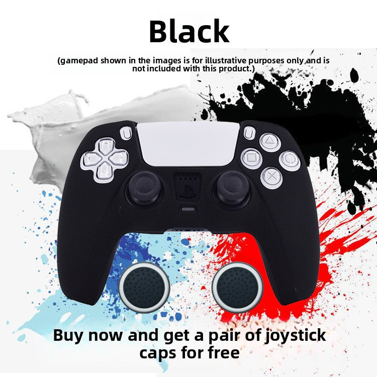 PS5 Controller Silicone Protective Cover with Joystick Caps