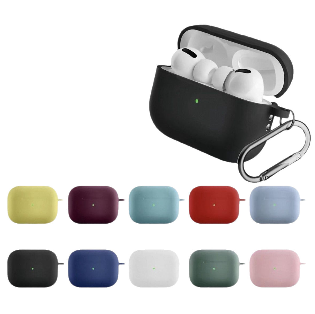 Silicone Protective Case for AirPods Pro Pro2 Pro3 4 3 2 1 Shockproof Cover
