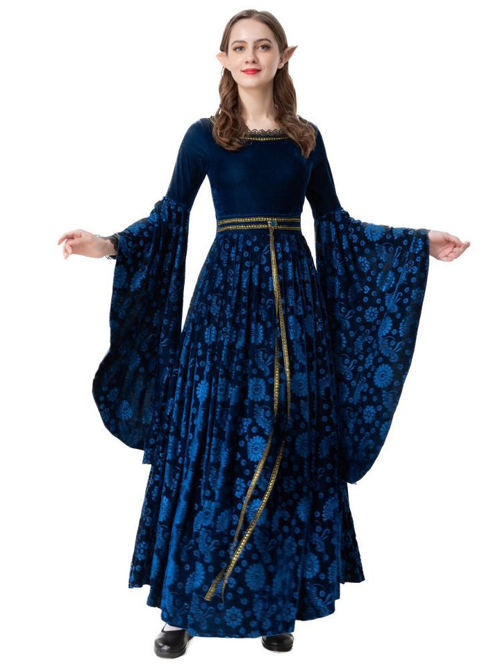 Medieval Noble Cloak and Dress Costume