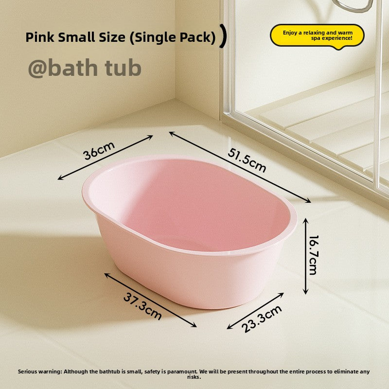 Thickened Non-Slip Plastic Baby Bathtub Long Shaped Children Bath Basin
