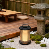 Solar-powered lawn lamp