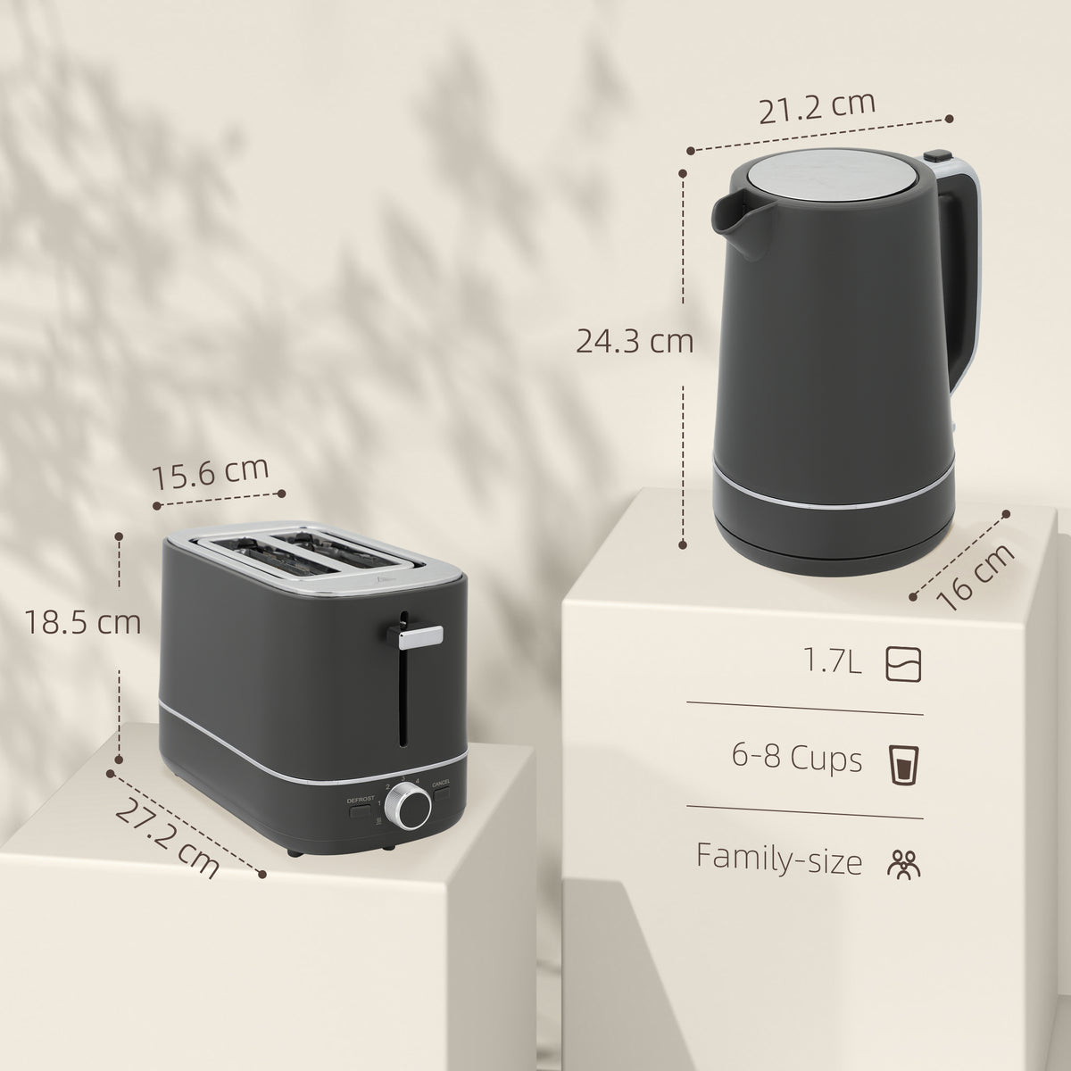 2 slice toaster with browning level dial