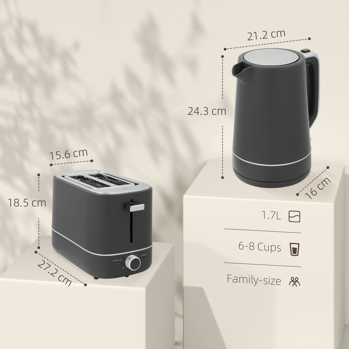 Fast Boil Kettle & Toaster Set