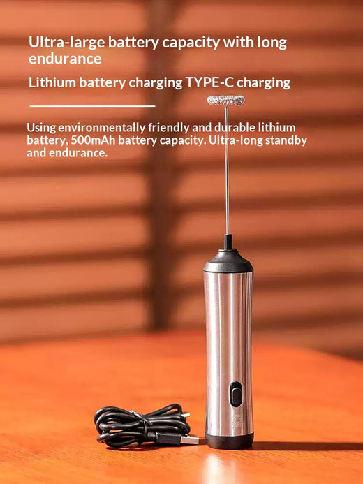 Mini electric whisk for matcha and dressings