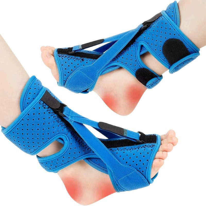 Adjustable Night Foot Splint for Ankle Correction and Plantar Fasciitis Relief with Massage Ball