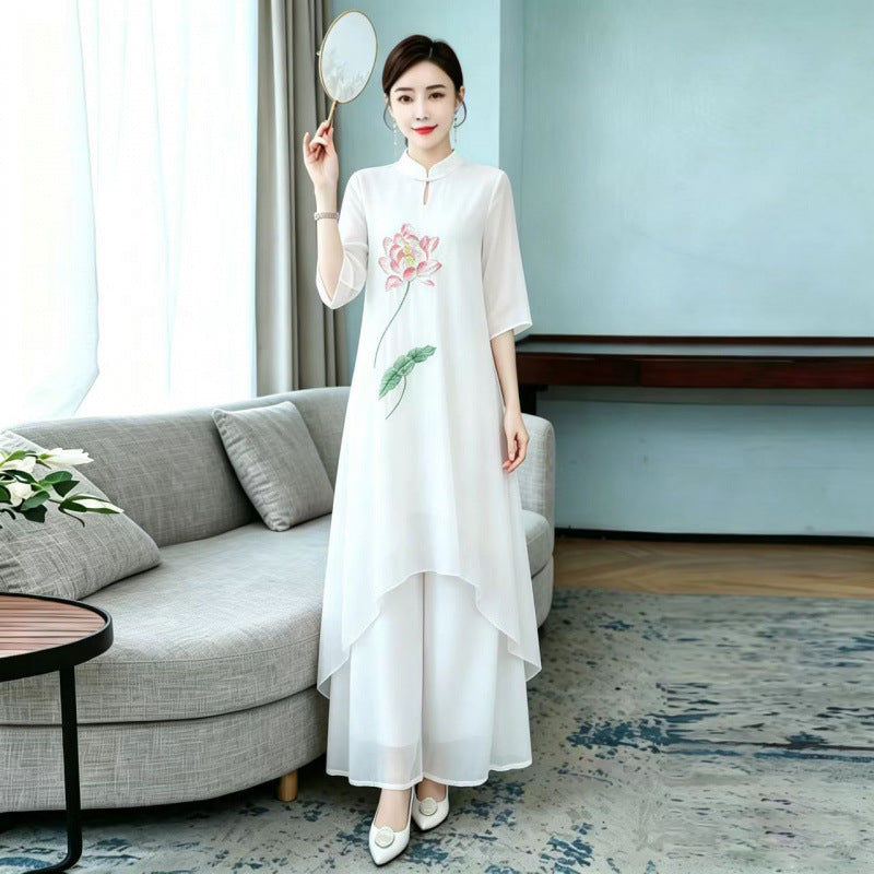 Dress chiffon pants
