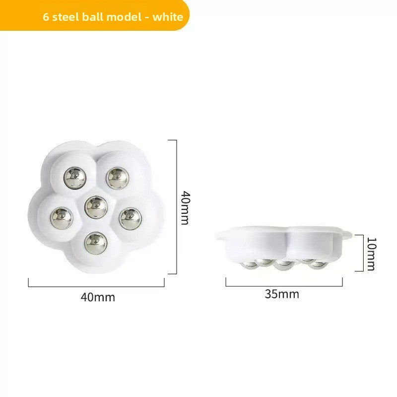Adhesive Universal Furniture Casters with Steel Ball Bearings