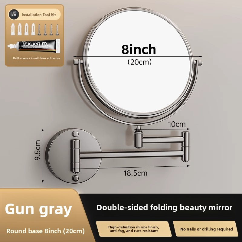 Wall-mounted beauty mirror