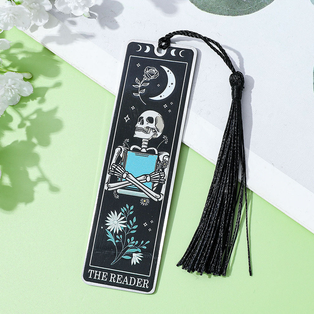 Stainless steel reading bookmark