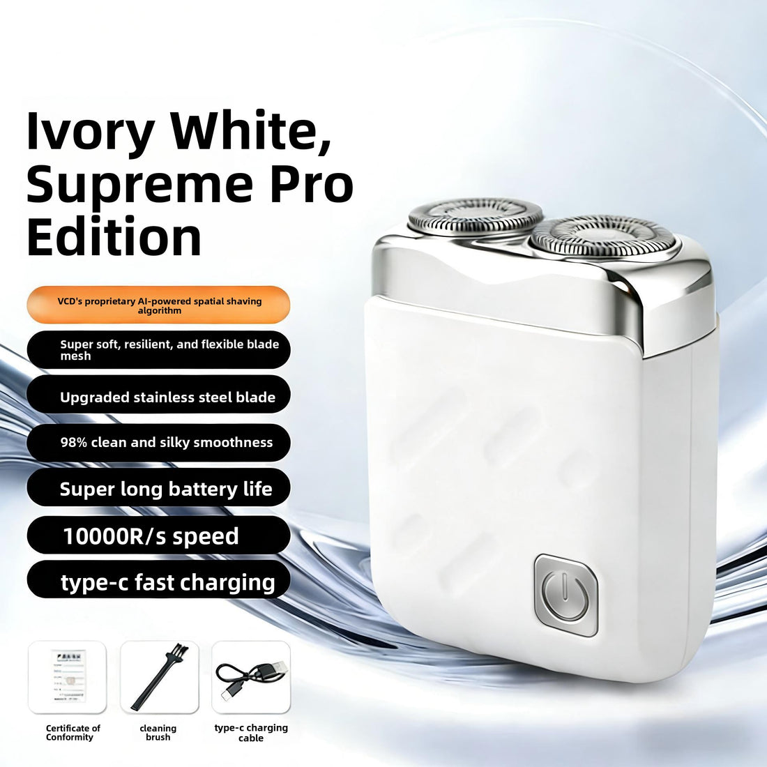 Magnetic Dual Blade Electric Shaver