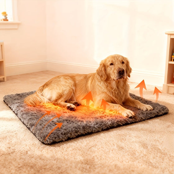 Self-heating and warming cat mat