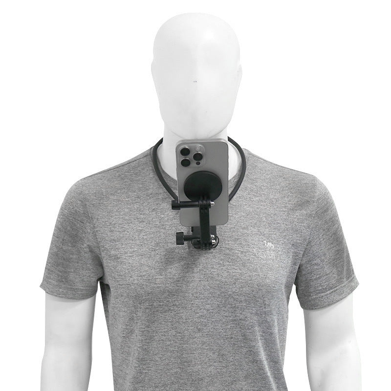 Sports camera mobile phone silicone hanging neck bracket