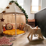 Children's Canvas Play Tent with 8 Doors