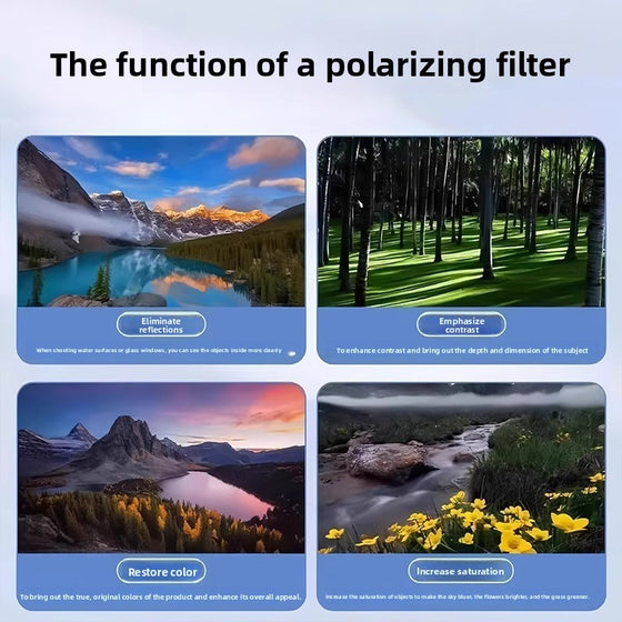 Universal 52mm CPL Polarizing Filter for Mobile Phones Action Cameras product image 3
