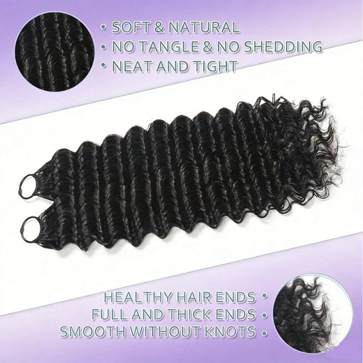 Feather Crochet Human Hair Braiding Extensions