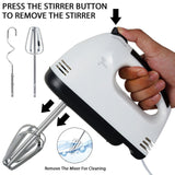 Hand mixer with stainless steel beaters