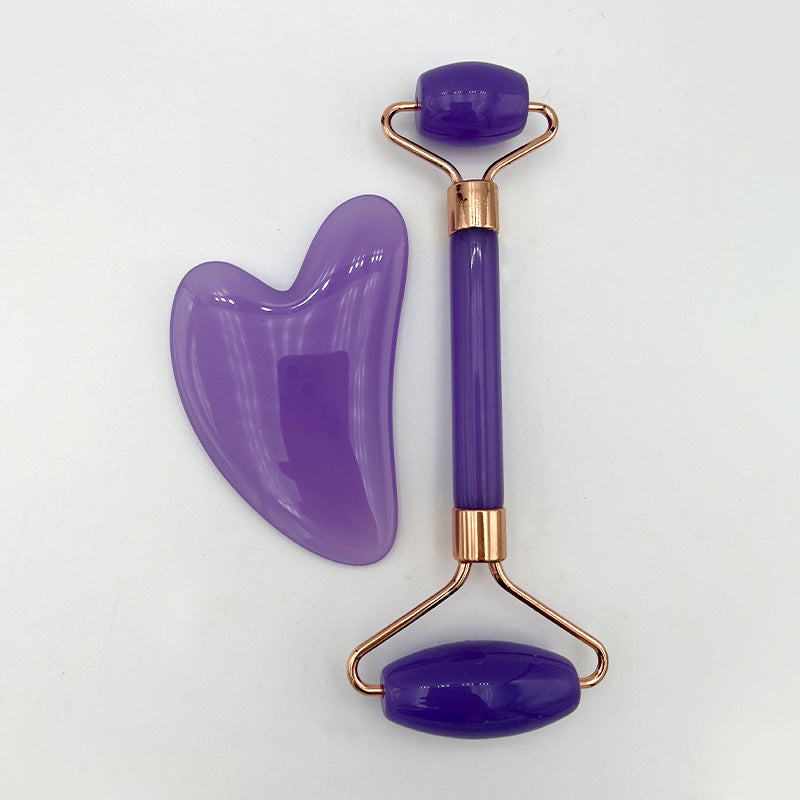 resin heart shaped scraping massage tablet
