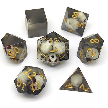 Resin Pointed Dice for Tabletop RPG