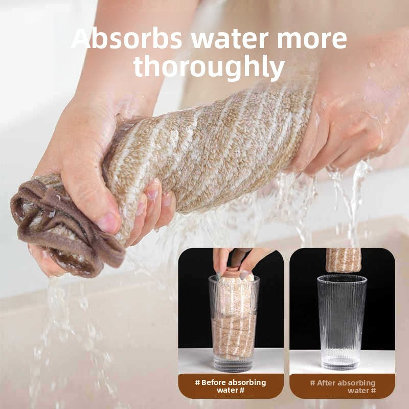 Thickened kitchen disinfectant absorbent dishwashing rags