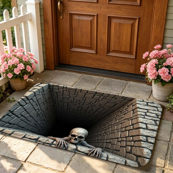 3D Visual Halloween Door Mat Decor product image 1