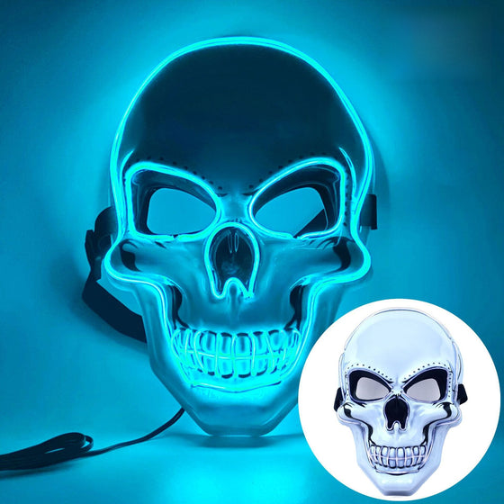 Halloween Skull LED Glow Mask with Multi-Color Effects product image 4