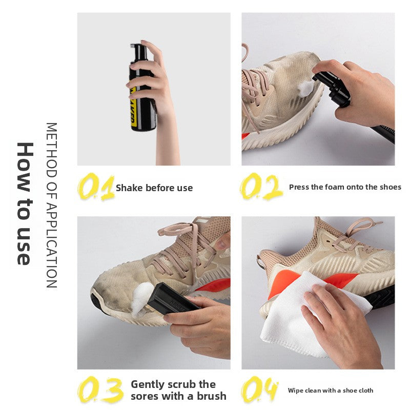 Sneaker Cleaning Kit with Foam and Brushes